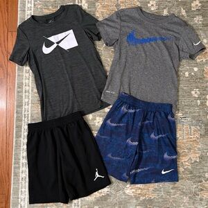 Kids Nike & Jordan Athletic Set - Grey, Black, Blue